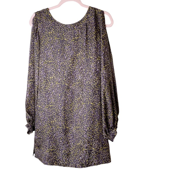 Elizabeth and James Silk Floral Off Shoulder Slit Mini Dress with pockets Size 4 - Picture 2 of 13